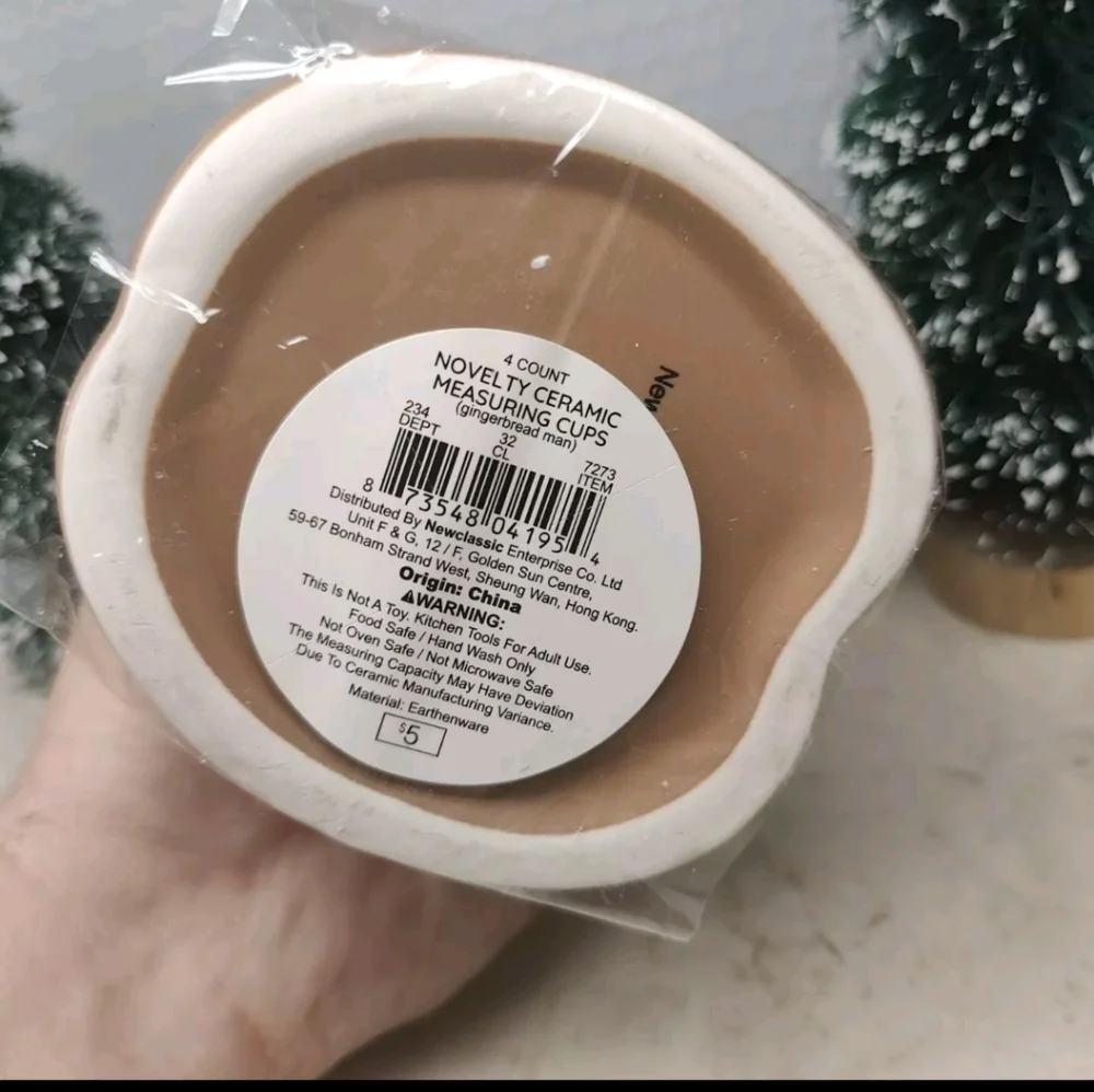 COPY - New Target Bullseye’s Christmas Gingerbread Man Ceramic Stacking Measuri…